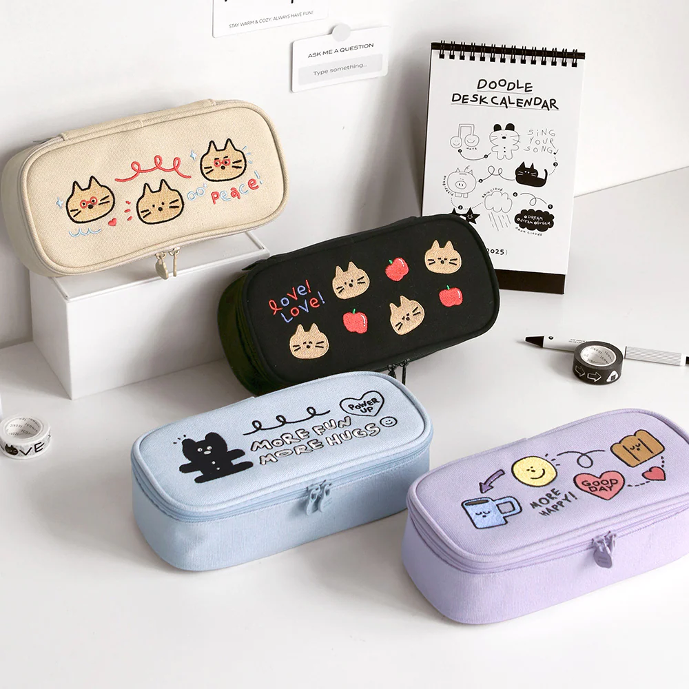 Iconic Doodle Large Capacity Pen Pouch