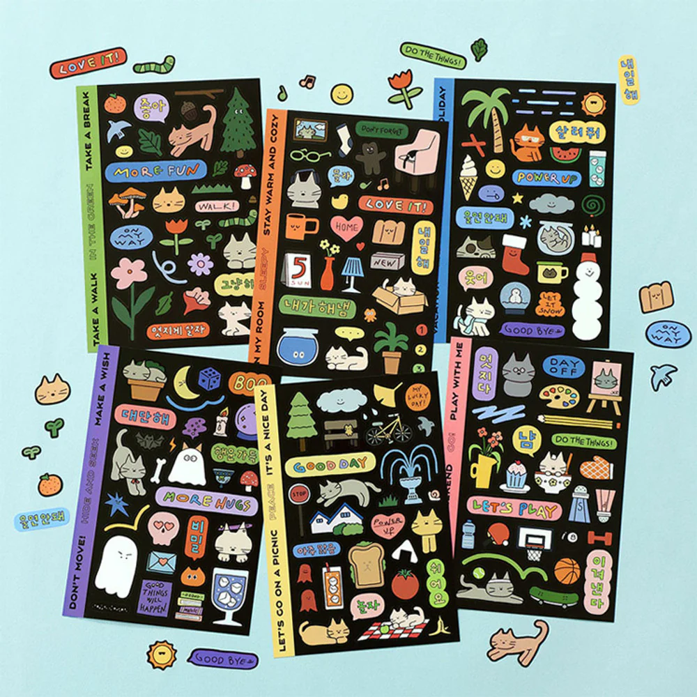 Iconic Doodle Removeable Sticker Pack