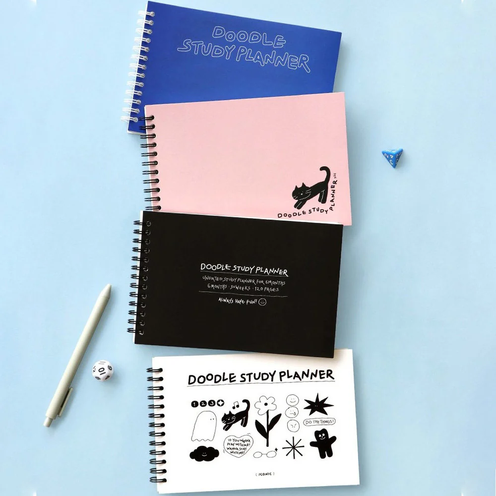Iconic Doodle Study Planner