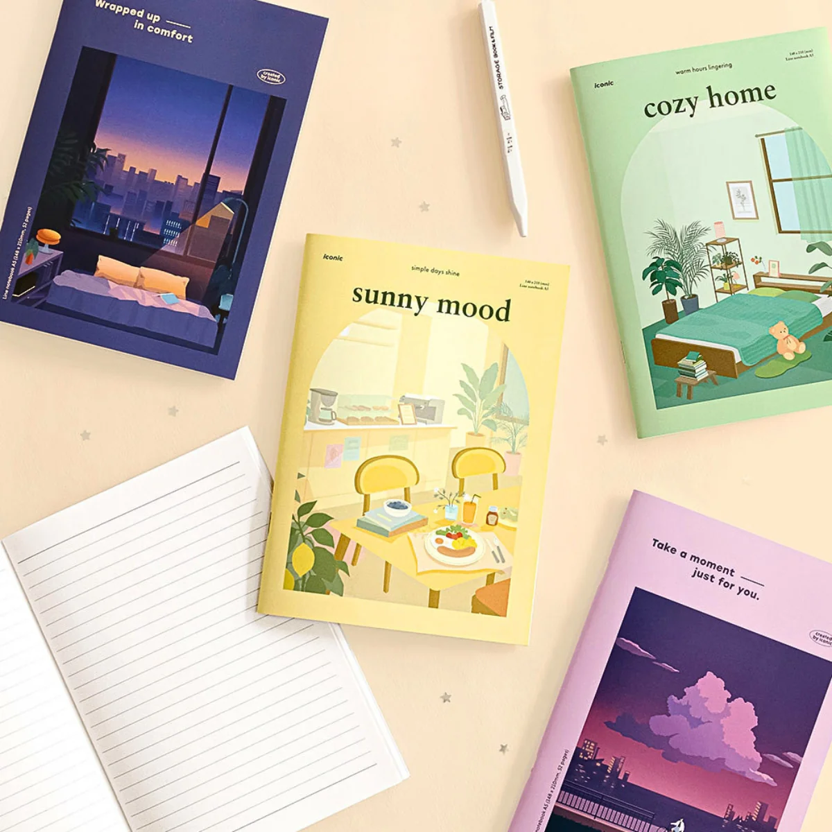 Iconic Haru A5 Lined Notebook