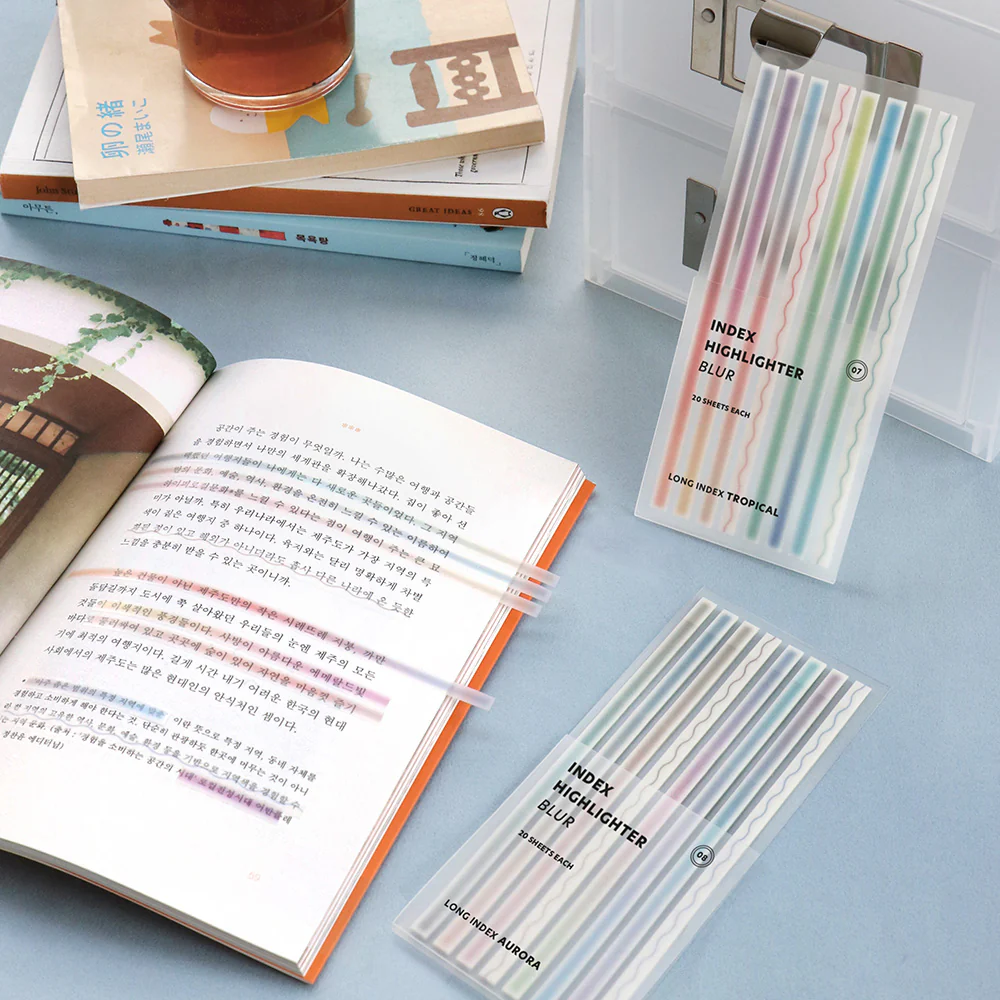 Iconic Blur Index Sticky Notes – Long