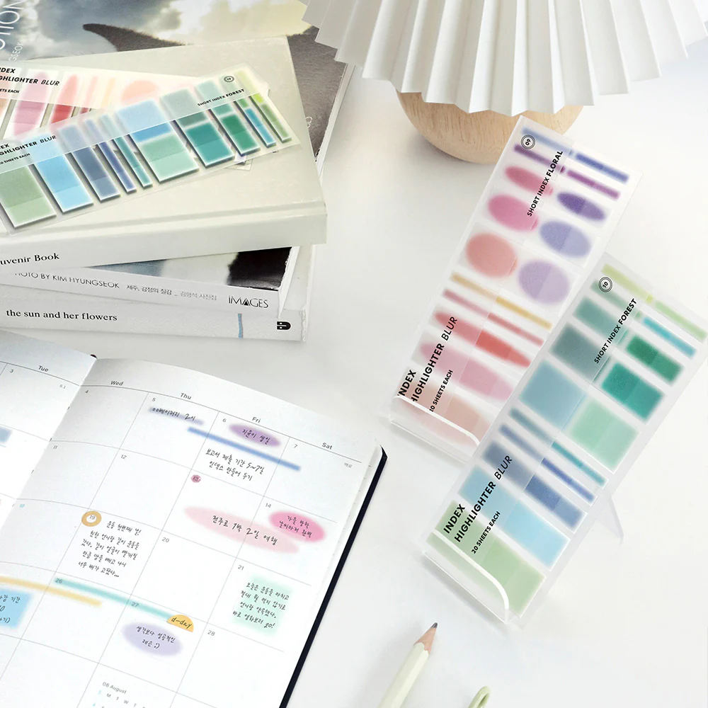 Iconic Blur Index Sticky Notes – Short