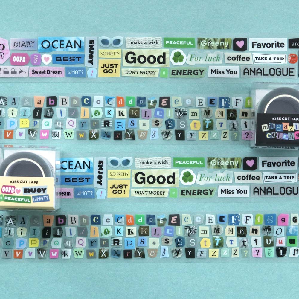 Iconic Magazine Collage Kiss-Cut Sticker Roll