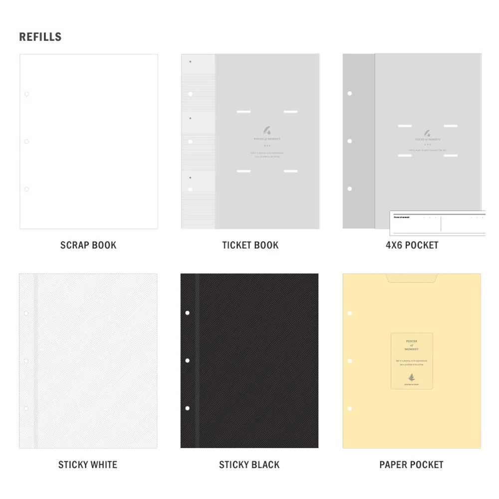 Iconic Memory Binder Refills – Assorted Pocket Styles