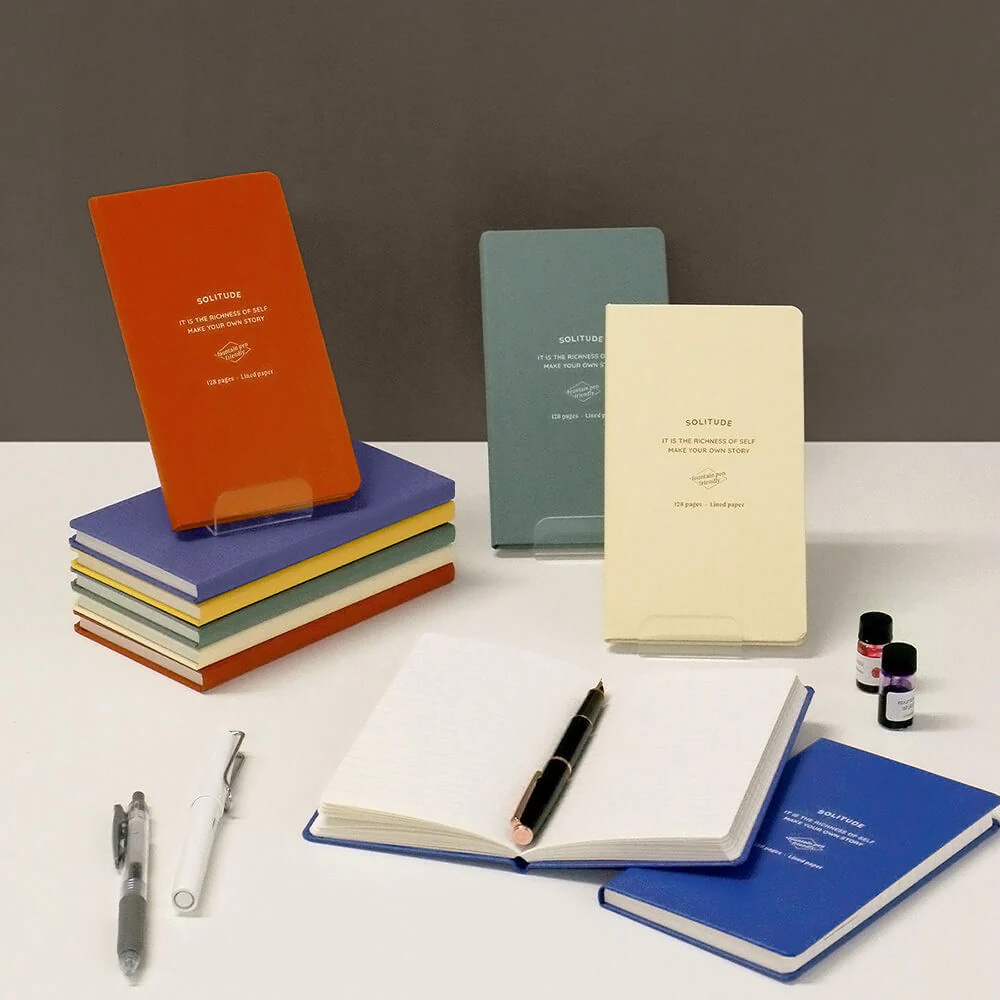 Iconic Solitude Handy Notebook – Pocket Sized, “B7 Nippon Paper” Lined (FP Friendly)
