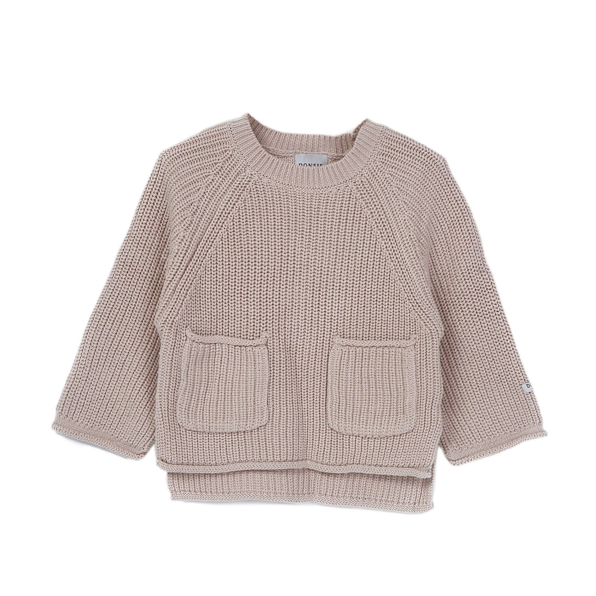 Donsje Kids Stella Sweater – Soft Sand Cotton