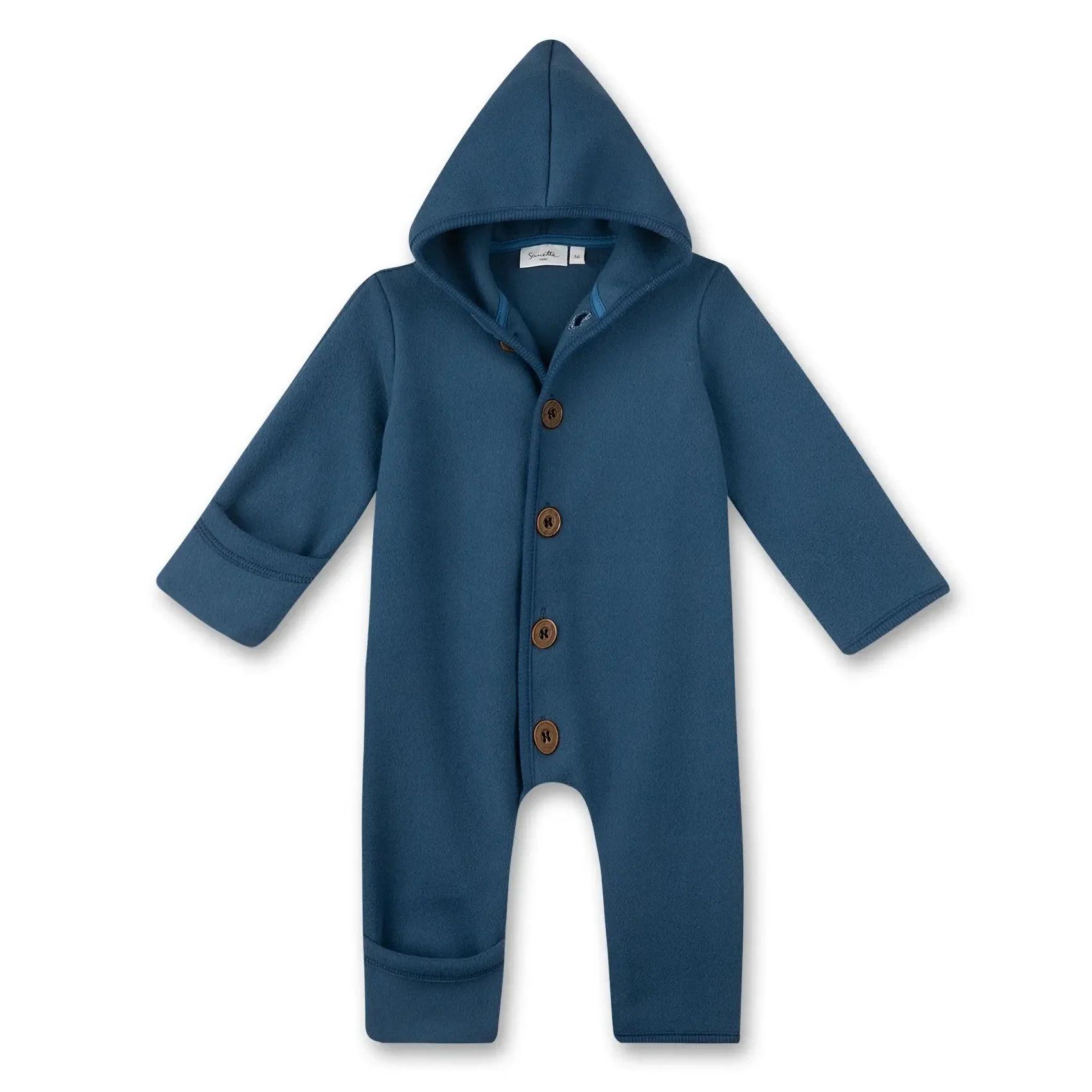 Sanetta Pure Baby Unisex Fleece Overall in Blue – 3M