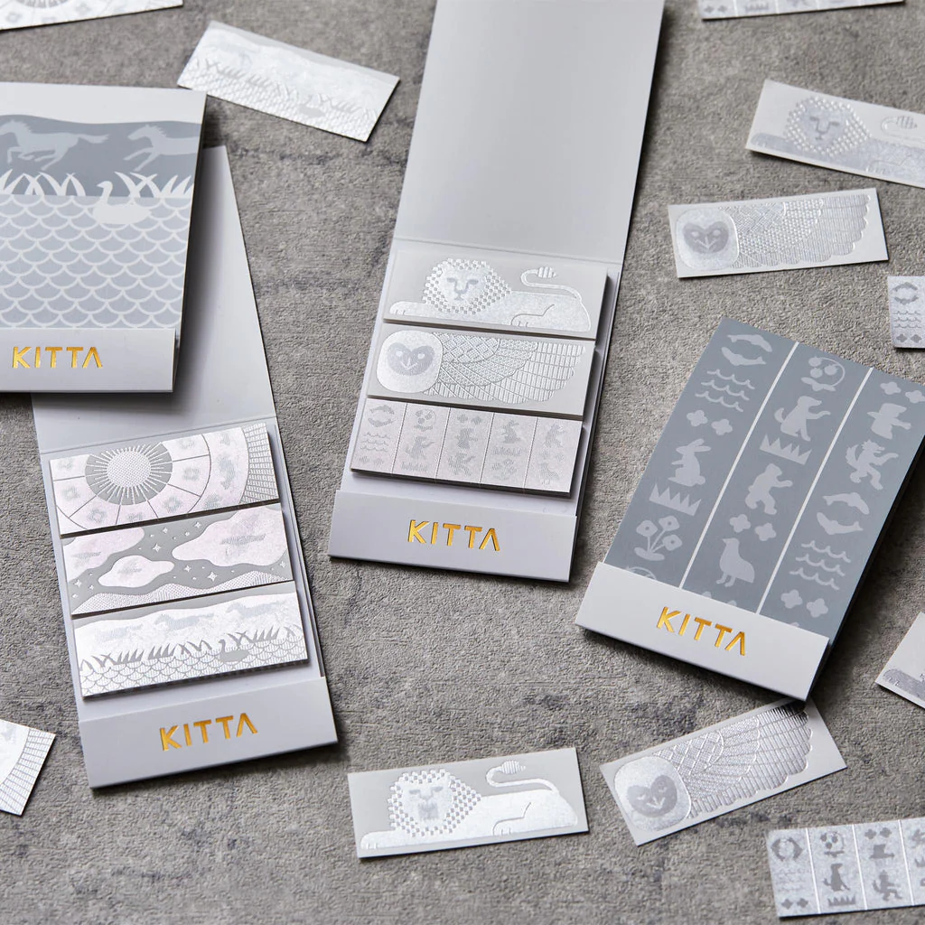 KING JIM KITTA Special Washi Foil Design Stickers