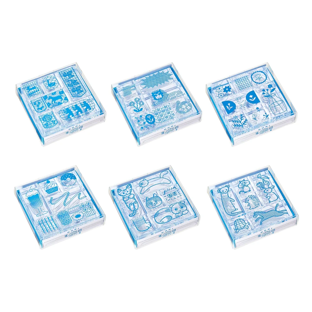 KING JIM Kori Jirushi Clear Stamps — Set of 6