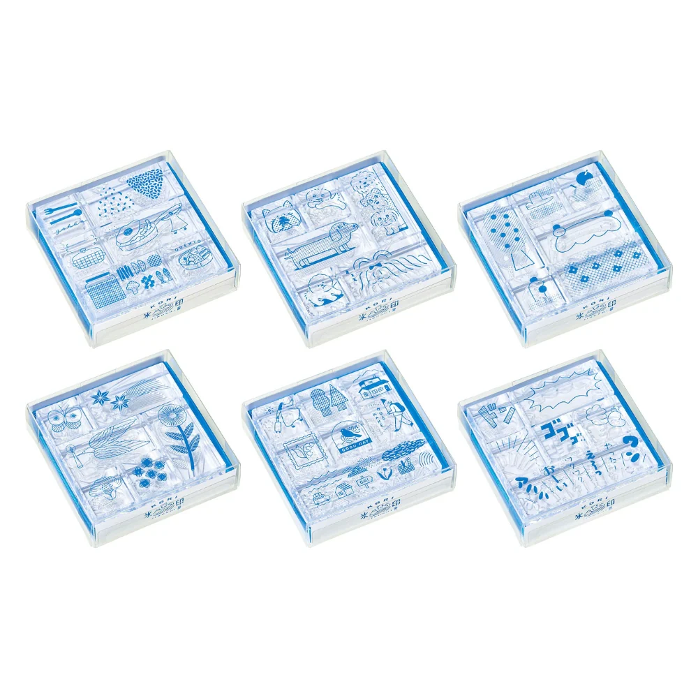 KING JIM Kori Jirushi Clear Stamps vol.2 — Set of 6