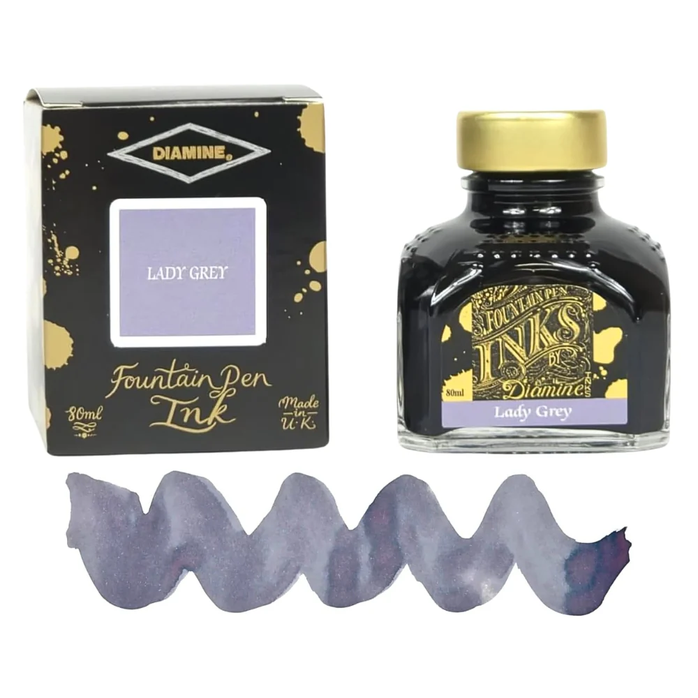Diamine Ink Bottle 80ml — Grey Colours