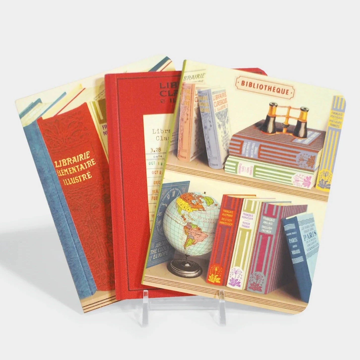 Cavallini Mini Notebooks – Library Books – 96 pages 4″ x 5.5″ (10 cm x 14 cm)