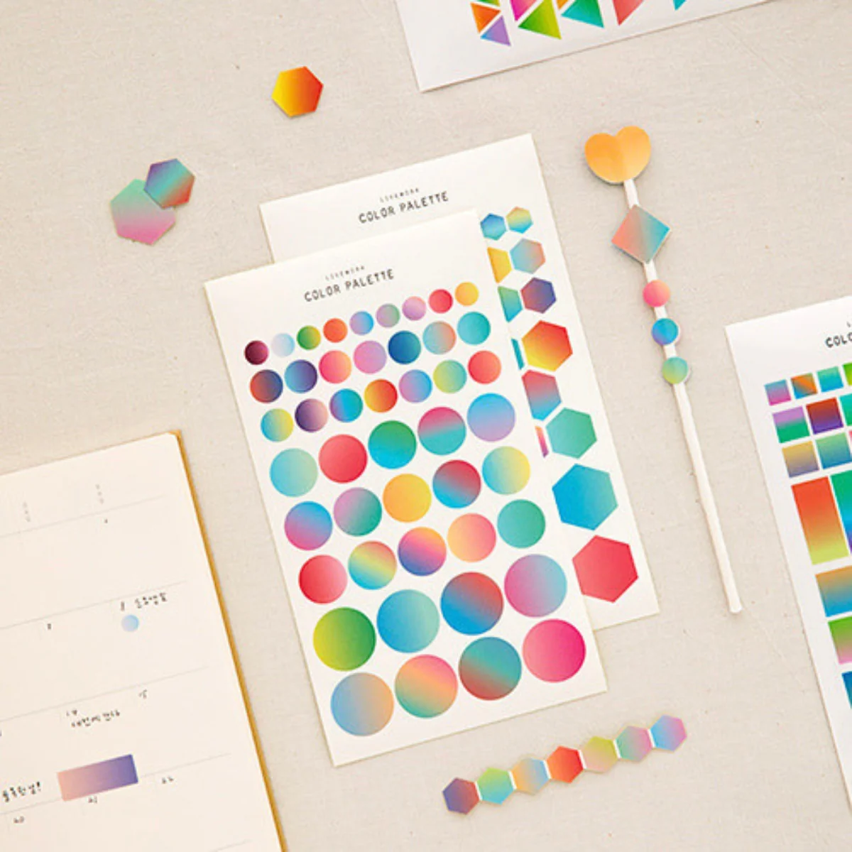 Livework Som Som Geometric Shapes Sticker Set