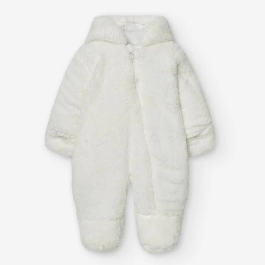 Losan Kids PENGUIN Allover White Winter Jumpsuit – Newborn