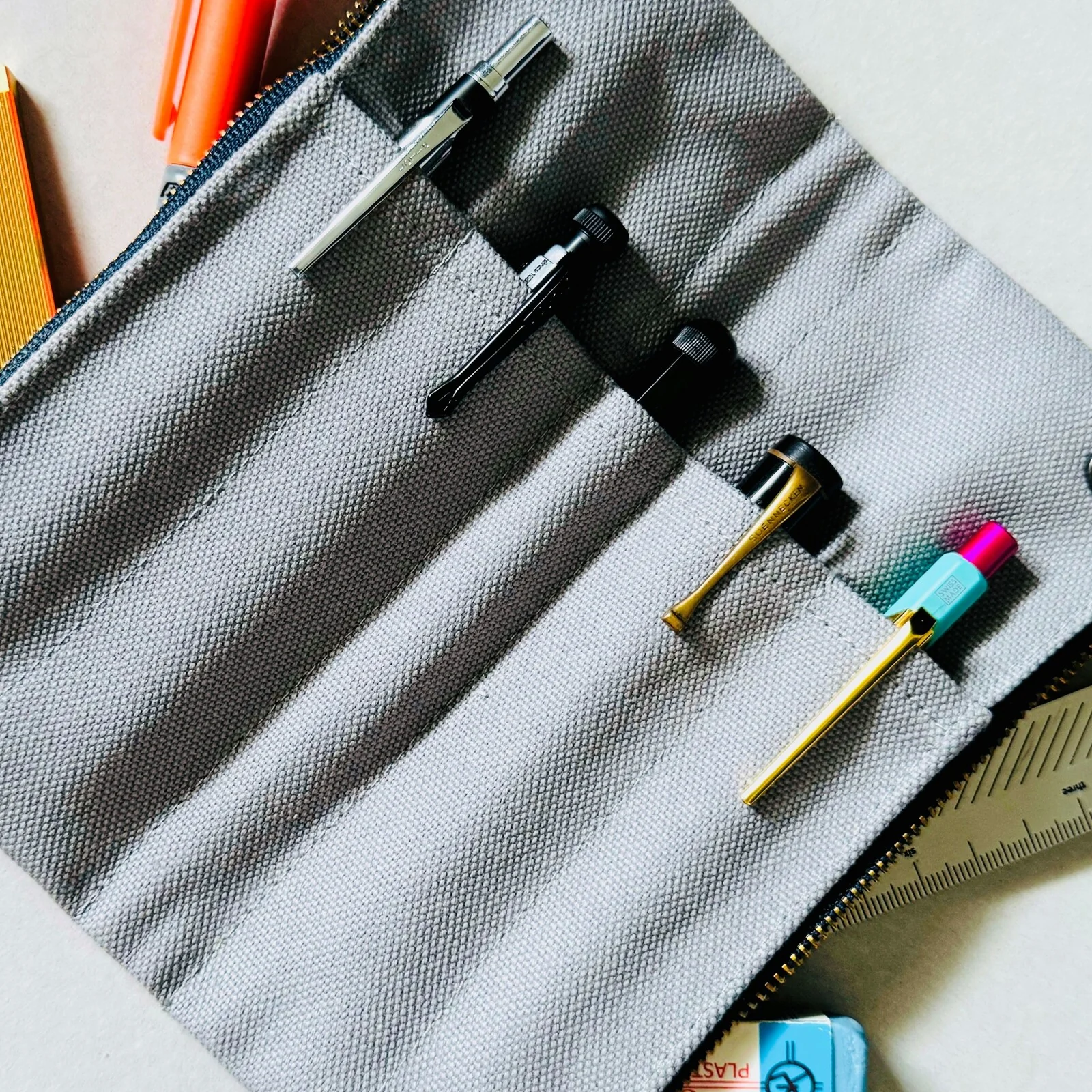 Luddite Bendy Pen Case – Kurashiki No. 8 Canvas