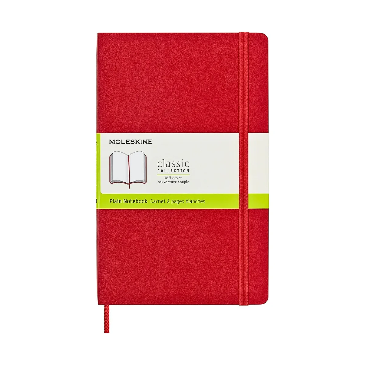 Moleskine Classic Notebook Soft Cover, A5 Large – Red