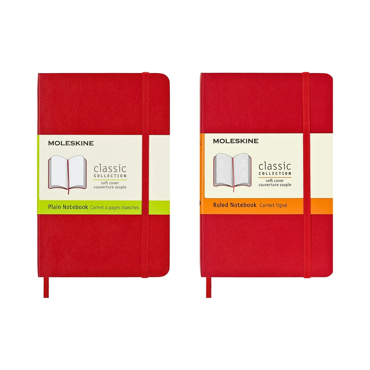 Moleskine Classic Notebook Soft Cover, A6 Pocket Size – Scarlet Red