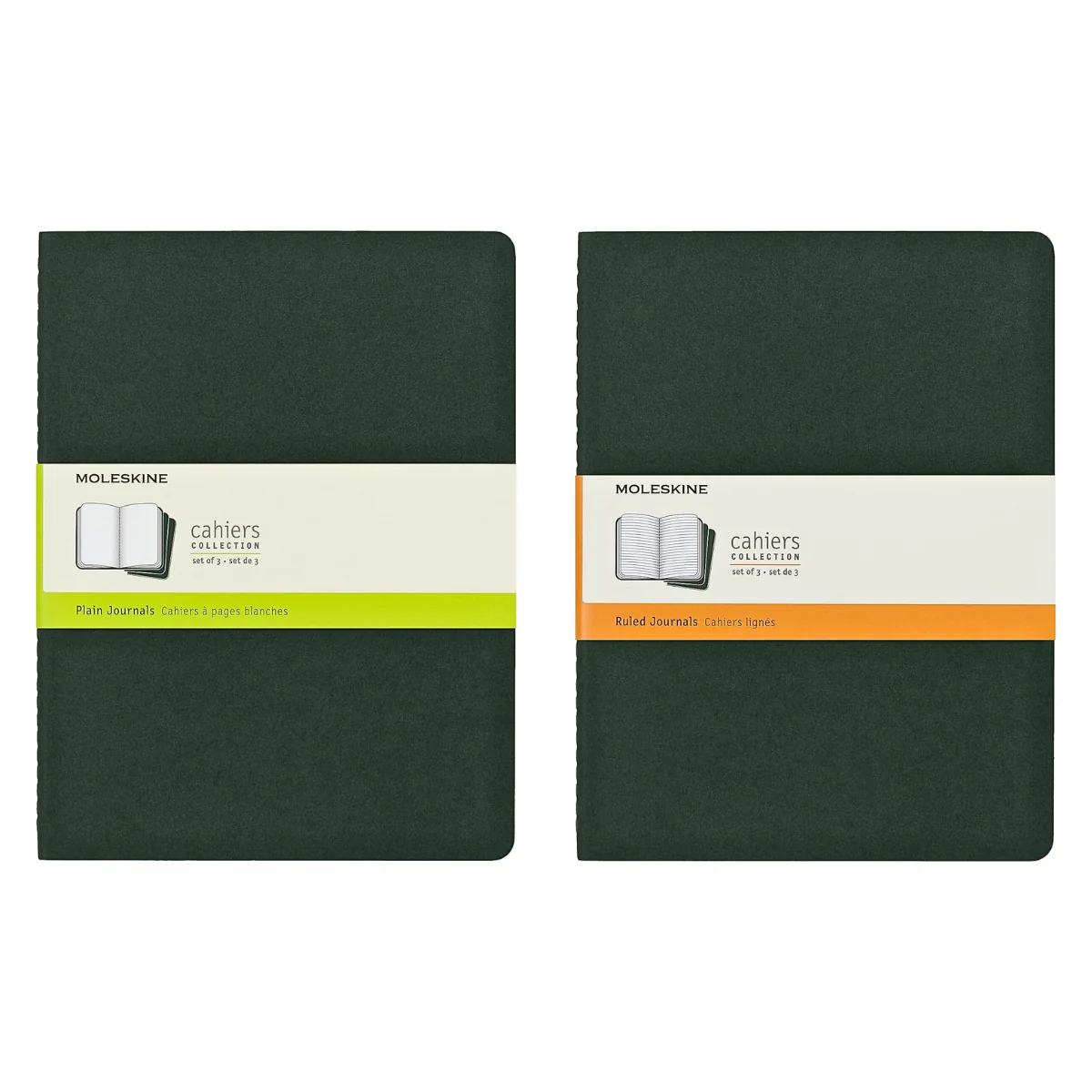 Moleskine Extra Large Cahier (Pack of 3) – Myrtle Green