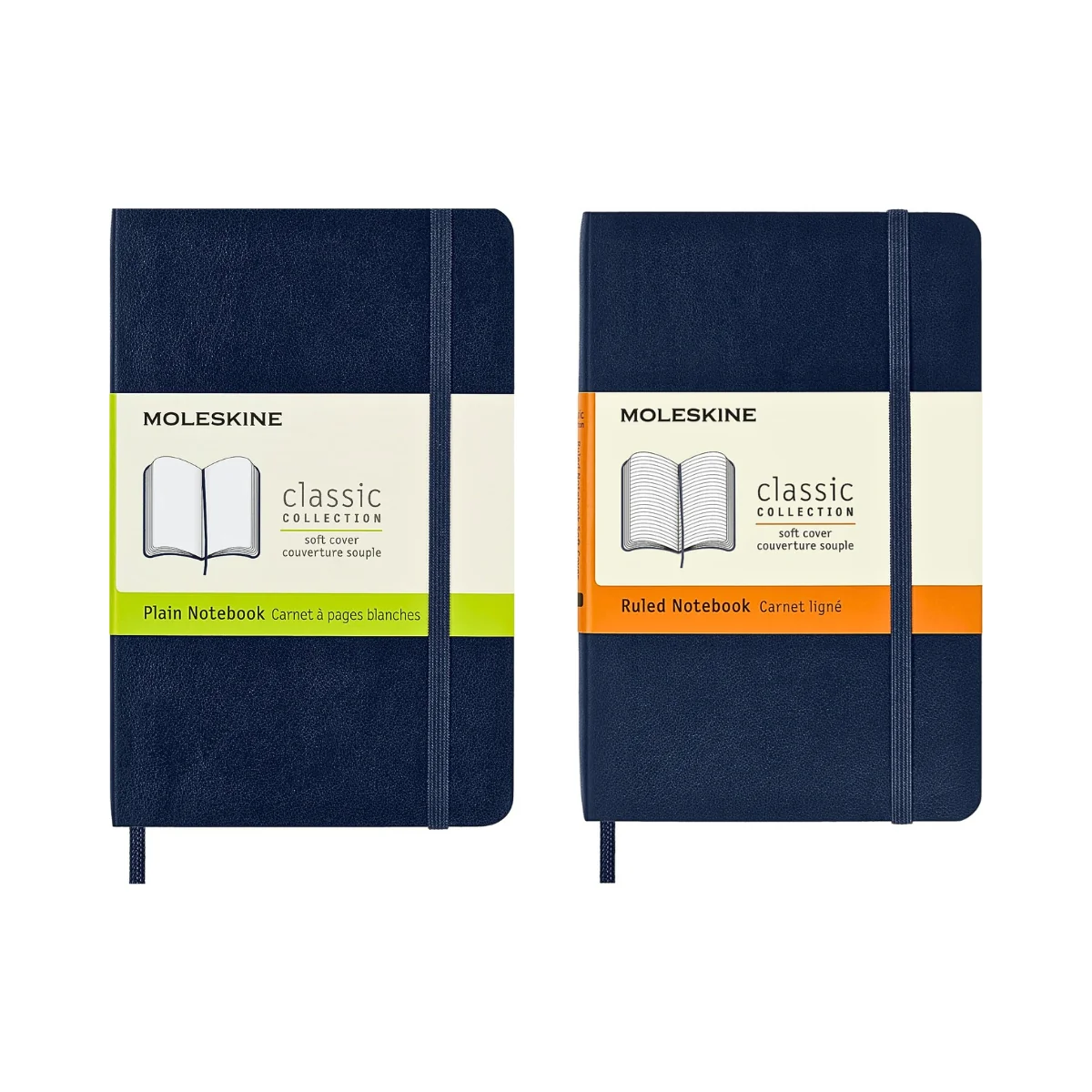 Moleskine Classic Notebook Soft Cover, A6 Pocket Size – Sapphire Blue
