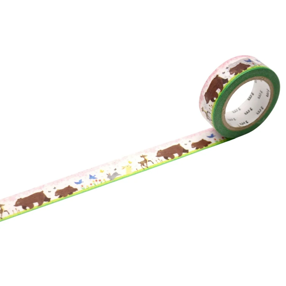 mt ex Washi Tape – Animals Awakened from Hibernation – 15mm