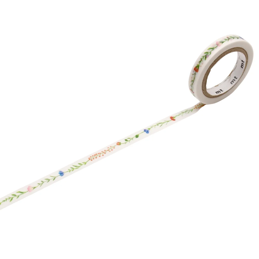 mt ex Washi Tape – Flower Line – 7mm