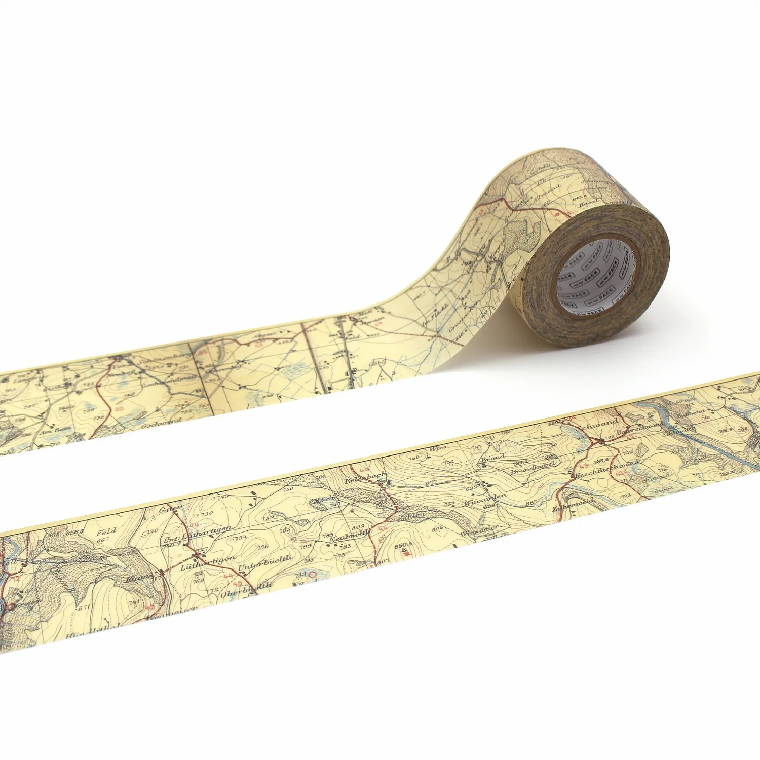mt for PACK Washi Tape – Vintage Map – 45mm