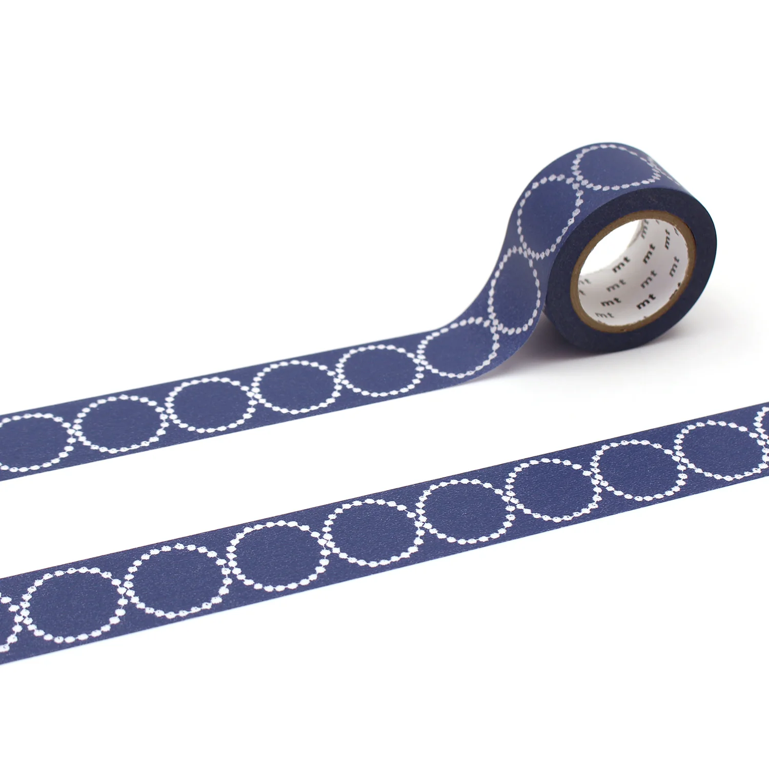 mt x minä perhonen Washi Tape – Tambourine Petit Navy – 25mm