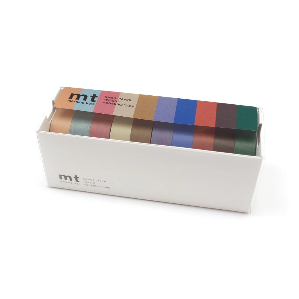 mt Washi Tape 10-Pack – Muted Colour Set