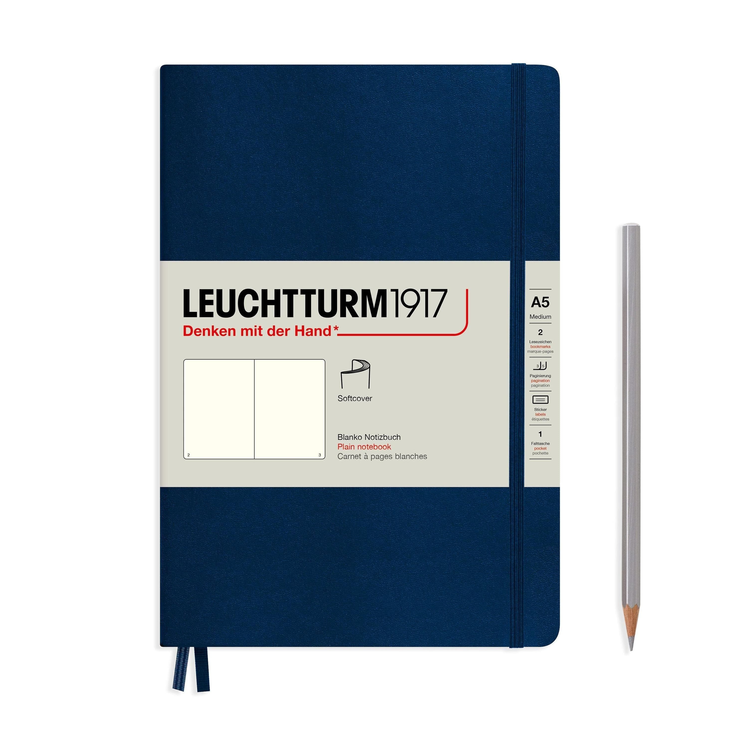 Leuchtturm 1917 Softcover A5 Notebook – Navy