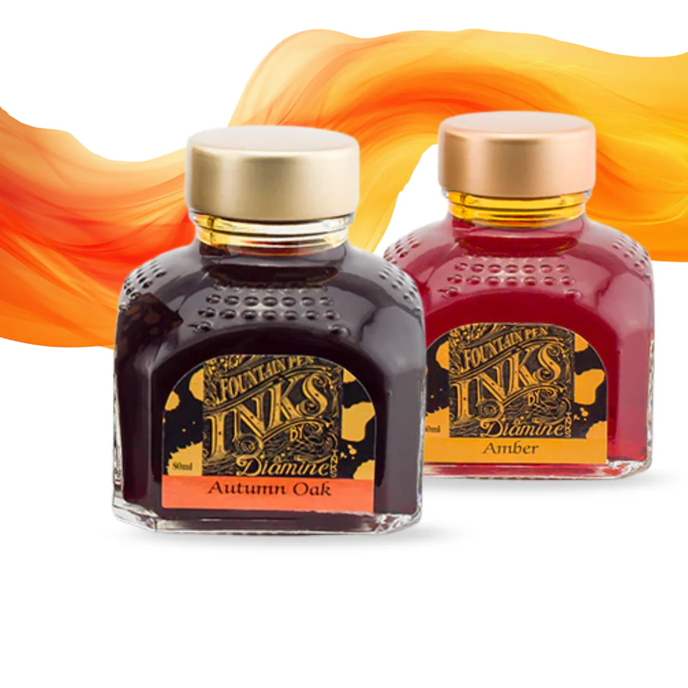 Diamine Ink Bottle 80ml — Orange Colours