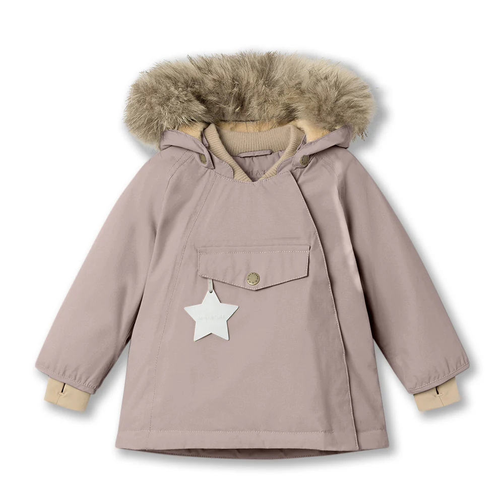 MINI A TURE Kids WANG Winter Jacket w/ Fur Hat – Cloudy Rose