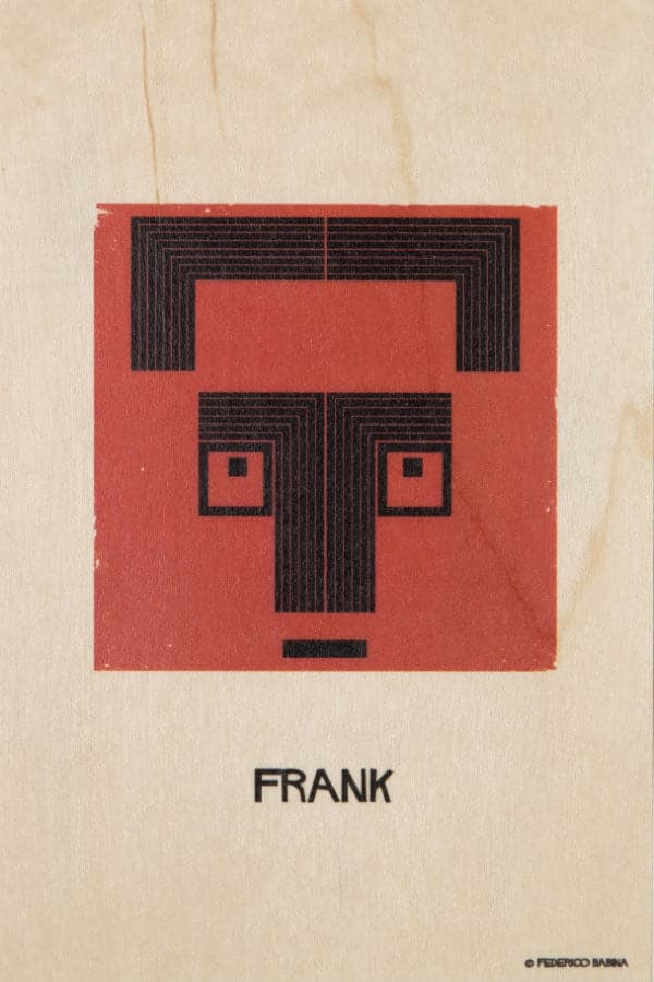 WOODHI Wooden Postcard – Portrart Frank