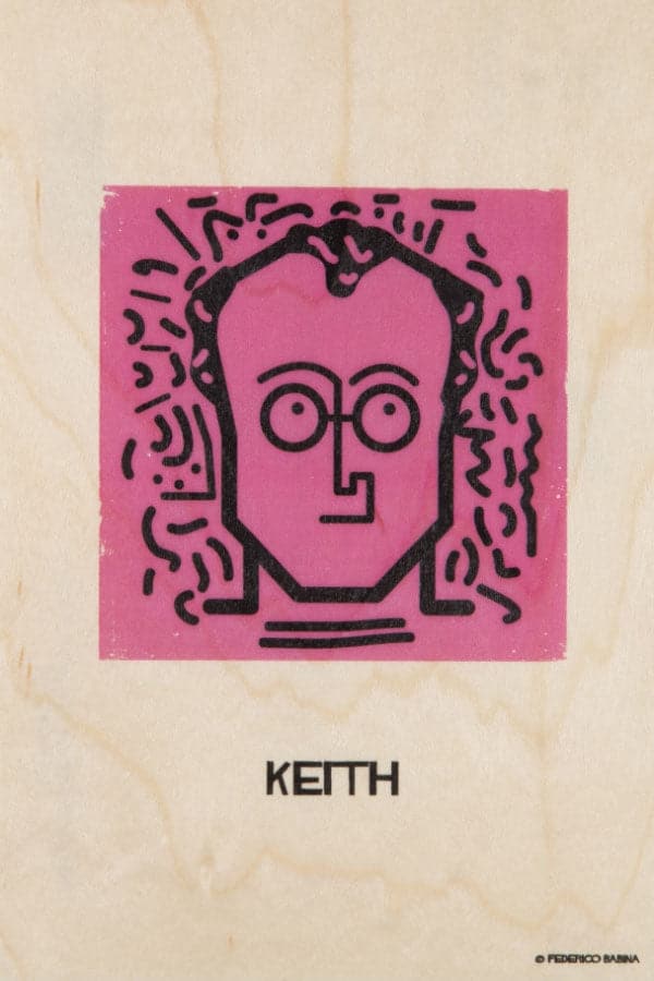 WOODHI Wooden Postcard – Portrart Keith