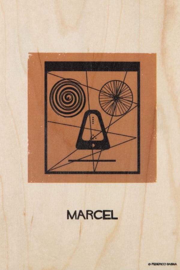 WOODHI Wooden Postcard – Portrart Marcel