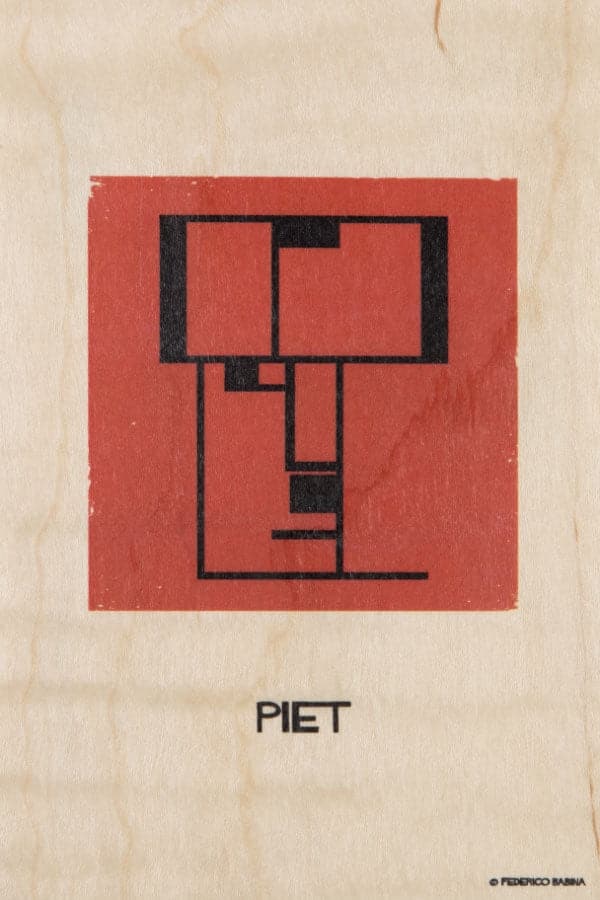 WOODHI Wooden Postcard – Portrart Piet