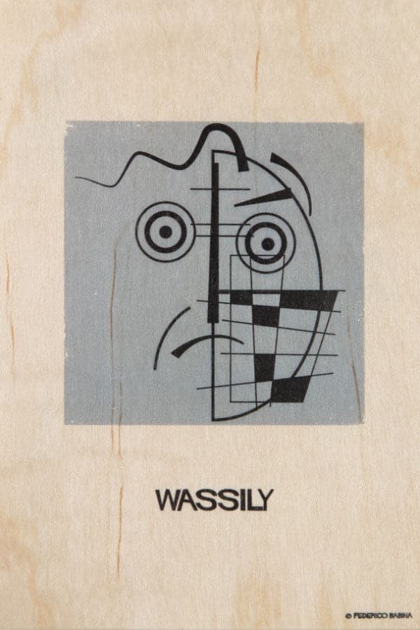 WOODHI Wooden Postcard – Portrart Wassily