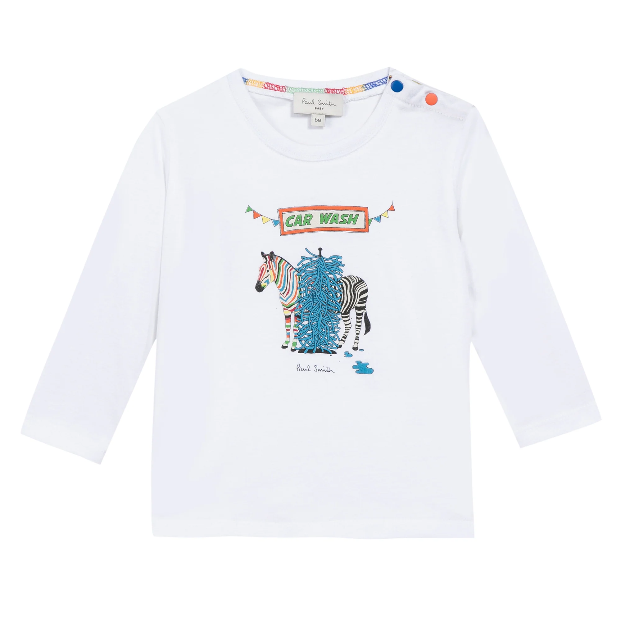 Paul Smith Baby Boys White Parleys T shirt – 6M