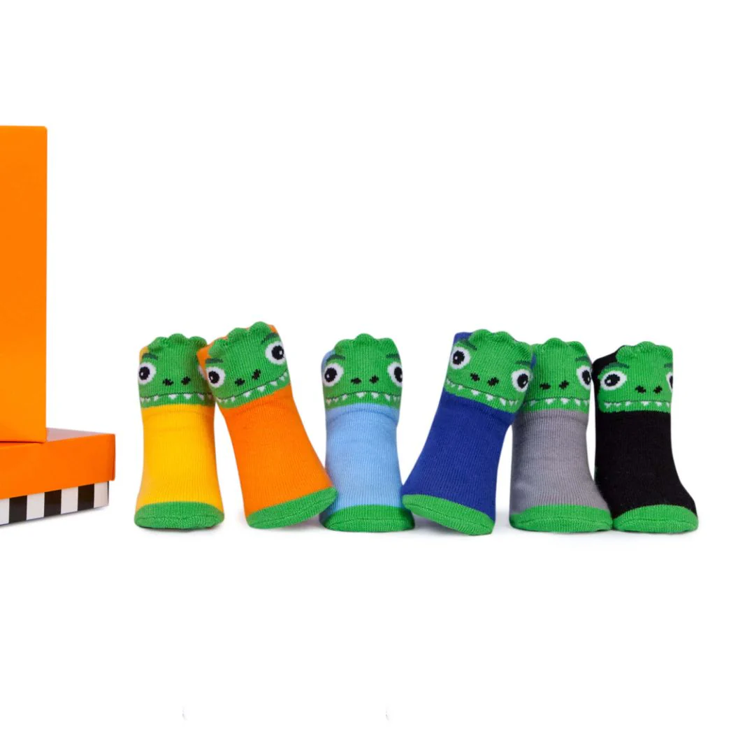 TRUMPETTE Baby Dino Socks Pack of 6