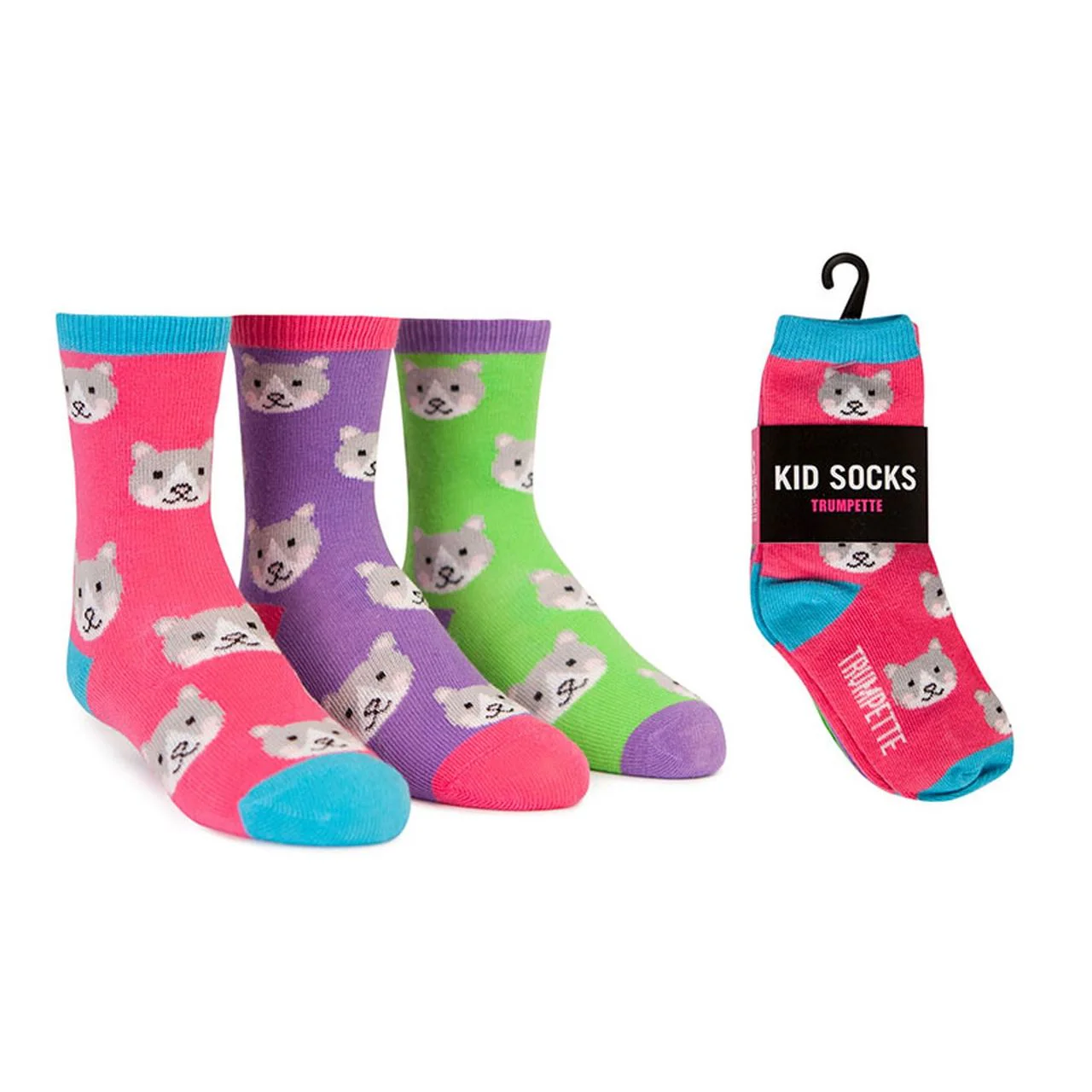 TRUMPETTE Kids Puppy Socks 3-Pair