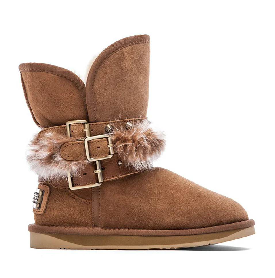 Australia Luxe Women’s Hatchet Short Boots in Chestnut