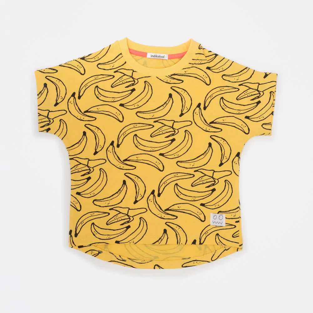 indikidual Kids MUSA Banana Tee – Yellow