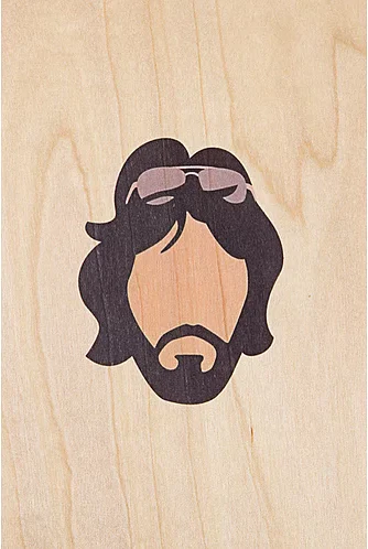 WOODHI Wooden Postcard – 70’s Movie Icons Serpico