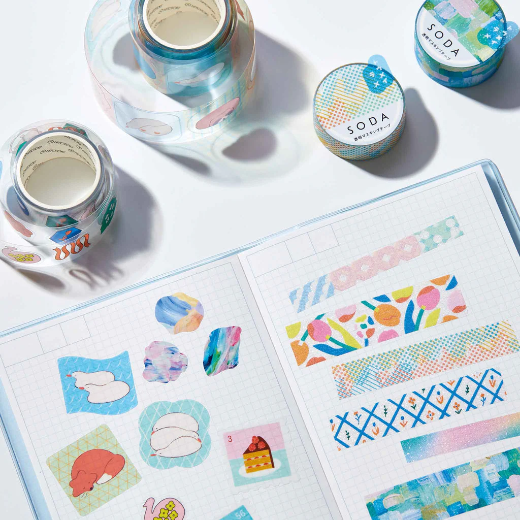 KING JIM SODA Glitter Masking Tape 15mm