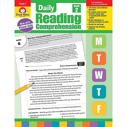 Evan-Moor Daily Reading Comprehension, Grade 2 – Fiction and Nonfiction
