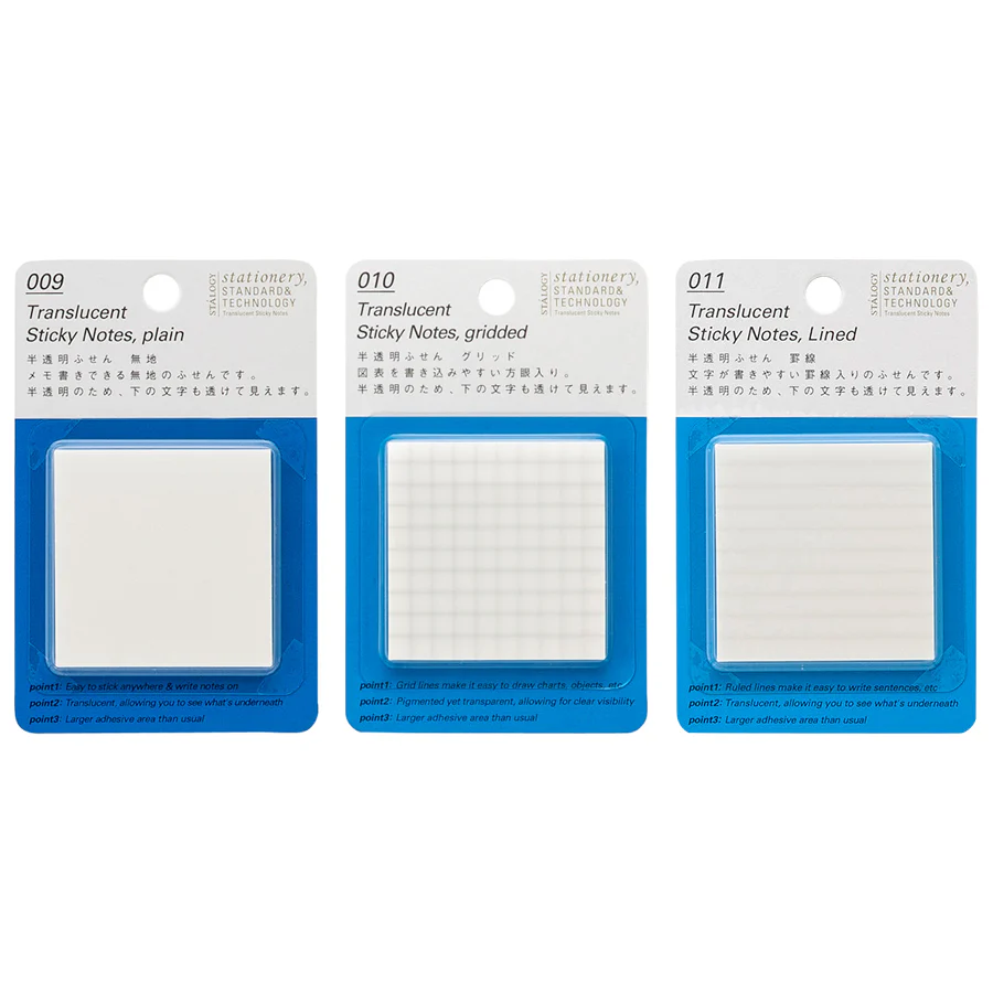 Stalogy Translucent Sticky Notes