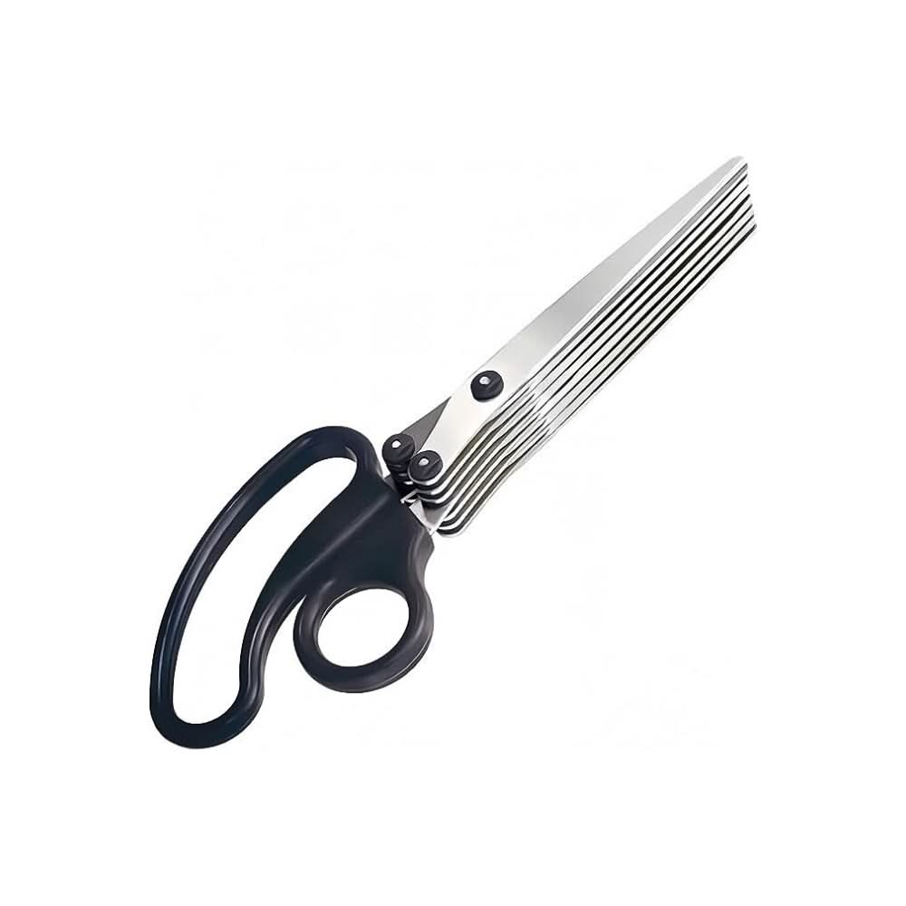 Sun-Star 7 Blades Shredder Scissors – 200mm Multi-Strip Cutting Tool