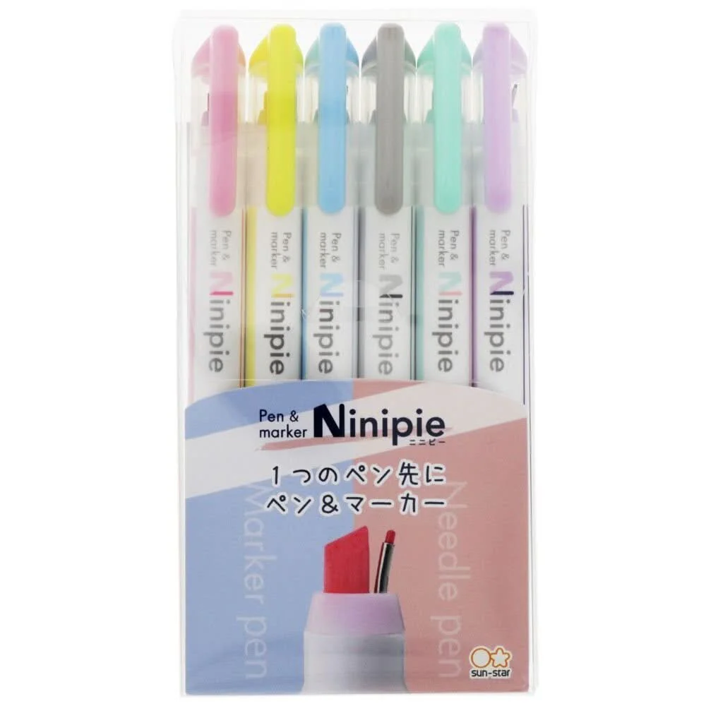 Sun-Star Ninipie Dual Tip Highlighter Pack – Set A