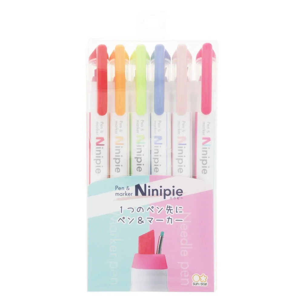 Sun-Star Ninipie Dual Tip Highlighter Pack – Set B