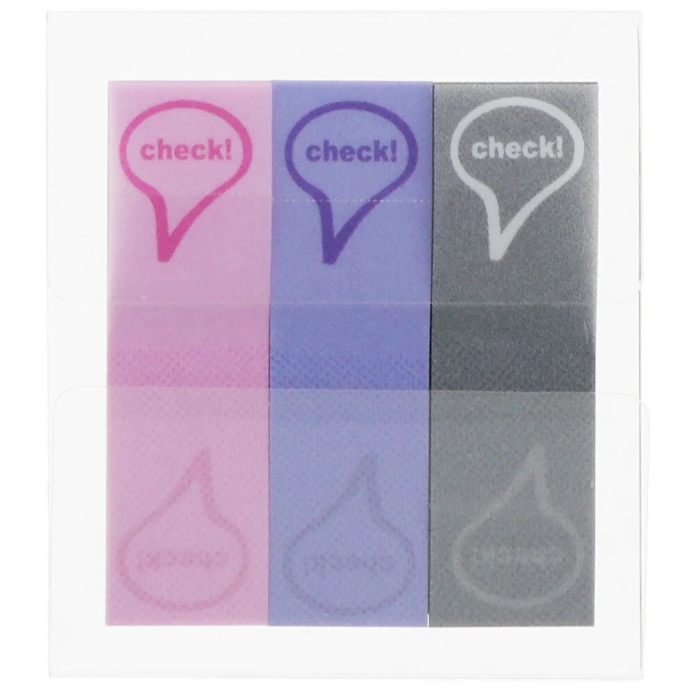 Sun-Star Sticky Memo Piri It Check – Transforming Page Markers in Three Colours