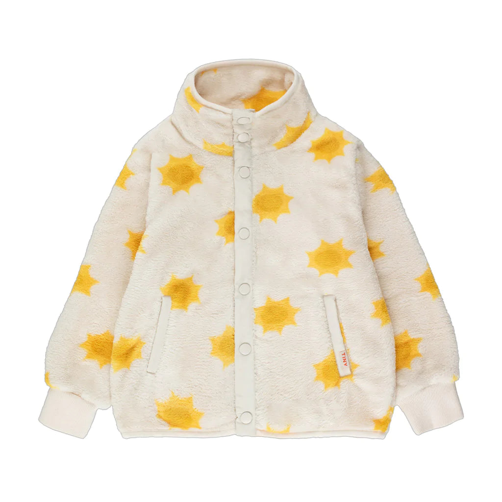 TINYCOTTONS Kids Sunny Polar Jacket – Light Cream